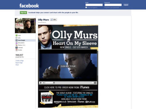 Olly Murs Facebook Page Olly Murs Facebook Page