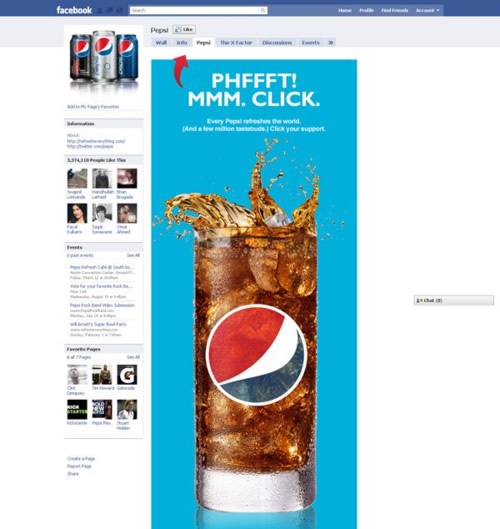Pepsi Facebook