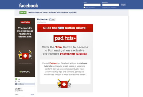 psdtuts Facebook Page psdtuts Facebook Page