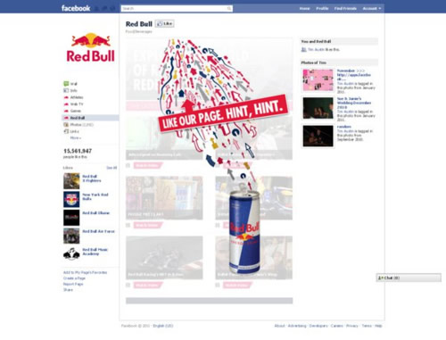 Redbull Facebook Page Redbull Facebook Page