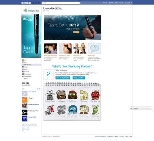 LiveScribe Facebook Page LiveScribe Facebook Page