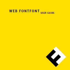 Web Font User Guide by FontShop