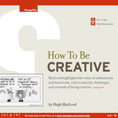 How To Be Creative by Hugh MacLeod