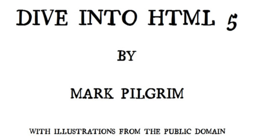 Dive Into HTML 5