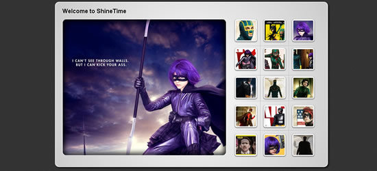 ShineTime – A Kick-Ass New jQuery & CSS3 Gallery With Animated Shine Effects