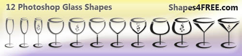 12 Free Photoshop Glass Shapes