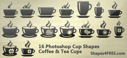 16 Photoshop Cup Shapes – Coffee and Tea Cups