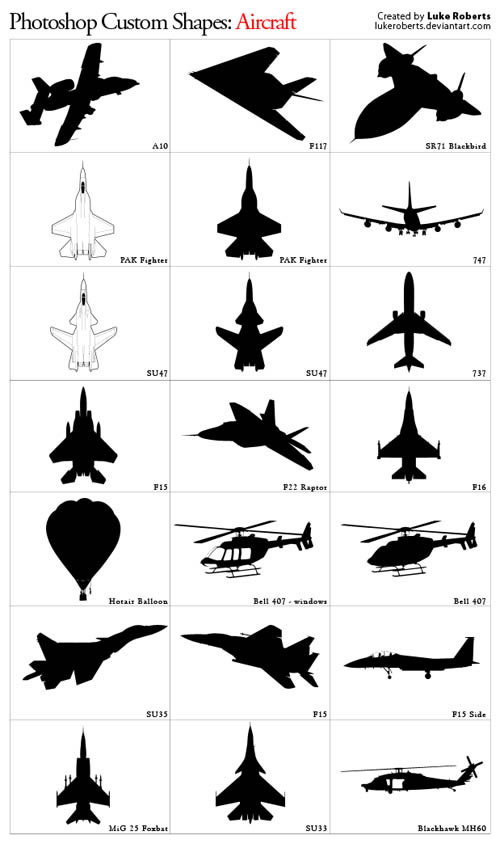 Custom Shapes: Aircraft