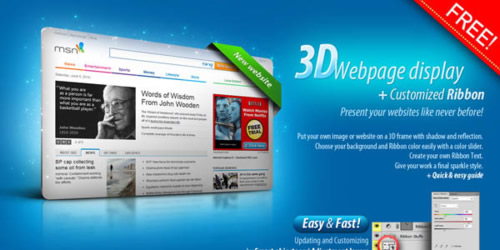 3D Web page Display by artbees