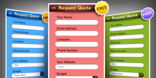 Free PSD Web design elements