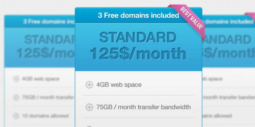 Free PSD Web design elements