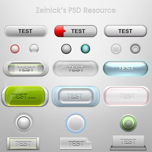 Button PSD Resource