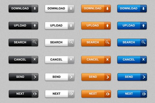 Download web buttons in PSD & PNG (pack of 60)