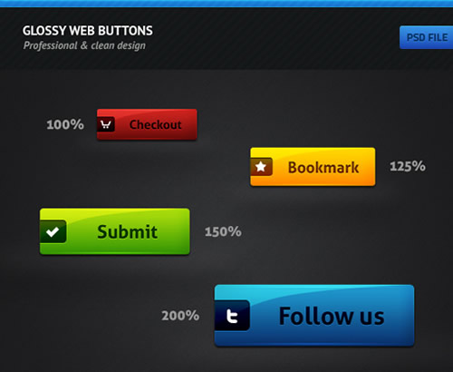 Glossy Web Buttons