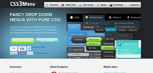 CSS3 menu