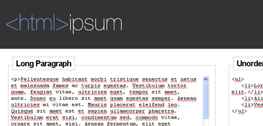 HTML-ipsum