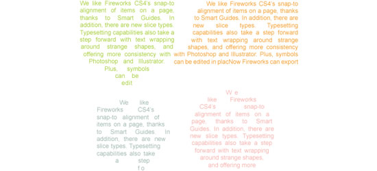 Text wrapping 
