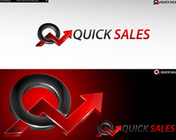 Quick sales 3d Logo