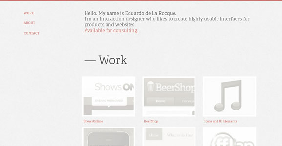 Eduardo de La Rocque: Interaction Designer Eduardo de La Rocque: Interaction Designer