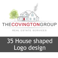 House shaped logo design for inspiration
