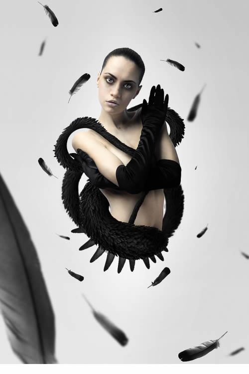 Create a Black Swan Inspired Movie Poster Create a Black Swan Inspired Movie Poster
