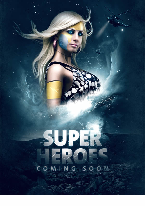 Making a Superhero Movie Teaser Poster