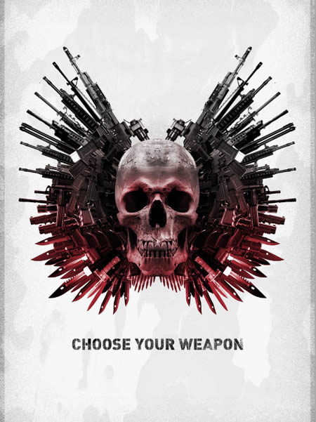 How To Create The Expendables Winged Skull Poster Art