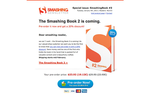 Smashing newsletter