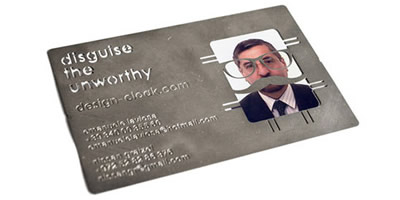 Disguise the Unworthy Business Card