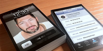 iPhone Business cards
