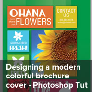 Designing a modern colorful brochure cover photoshop tutorial