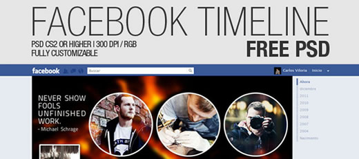 Facebook timeline cover free psd