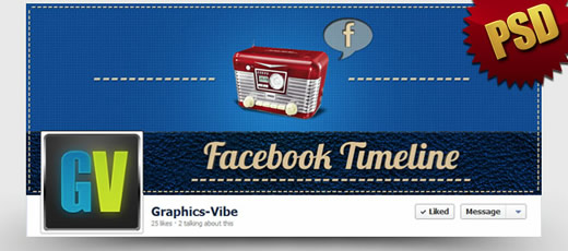 Free Retro Facebook Cover (PSD)