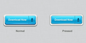 3D download buttons (PSD)