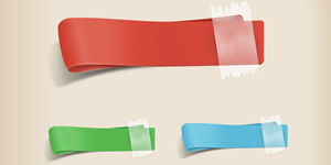 4 Free PSD Ribbon Templates