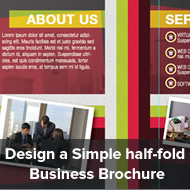How To Design a Simple half-fold Business Brochure in Photoshop