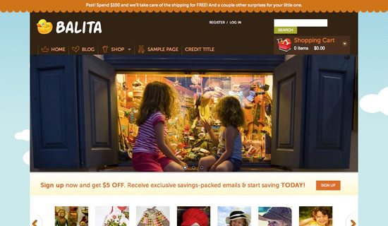Balita Free E-Commerce WordPress Theme