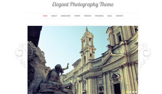 Elegant Photography WordPress Theme