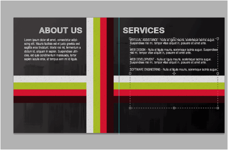 How To Design a Simple half-fold Business Brochure in Photoshop