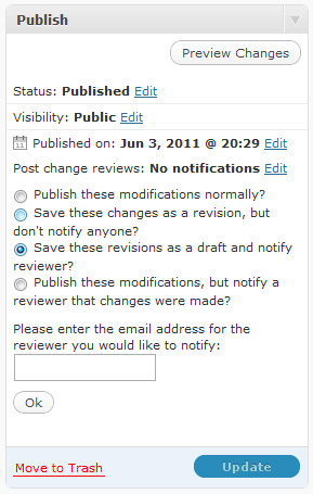 Post Revision Workflow