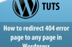 How to redirect 404 error page to any page in Wordpress