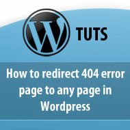 How to redirect 404 error page to any page in Wordpress