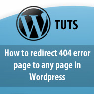 How to redirect 404 error page to any page in Wordpress