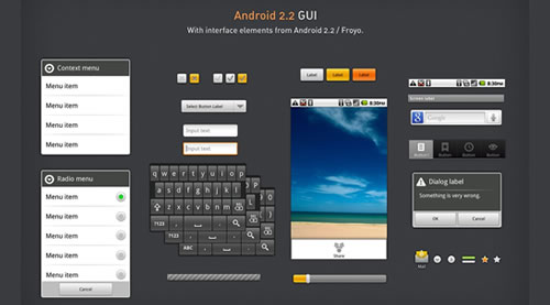 Android 2.2 GUI