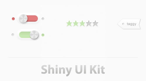 Shiny UI Kit PSD