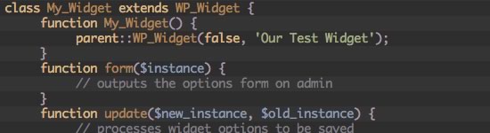 Create WordPress widgets