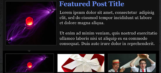 An Elegant Featured Content Slider for WordPress