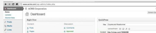 Embedding Video in WordPress
