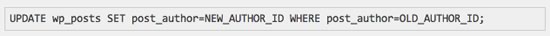 Change author attribution on all posts at once