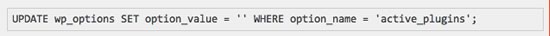 Disable all your plugins in a second